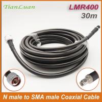 ราคา Lmr400 30m N ชาย SMA ชาย RF Coaxial Cable Extension Coax Cables สําหรับ 3G 4G 5G โทรศัพท์มือถือ Booster LTE เราเตอร์ไร้สาย WiFi โมเด็มเครื่องขยายเสียง Mimo เสาอากาศ (25331245897)