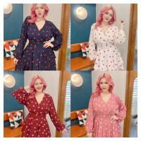 ราคา จั้มสูทสาวอวบ จั้มสูทสาวอวบอ้วน จั้มสูทกางเกงกระโปรง jumpsuit plussize (22929143914)