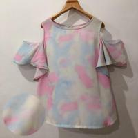 ราคา เสื้อเปิดไหล่ สีสายรุ้ง (6832412928)