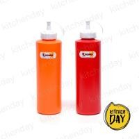 ราคา (3 สี) KITCHEN SERIES ขวดซอส 720 ml. ขวดซอสหัวหยัก ทรงกระบอก ขวดซอสบีบ RW9503 (538987985)