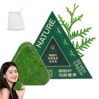 ราคา NatureTriangleShampooBar,UanGrassShampooBar,NatureSevenGreenStrengthแชมพู,Calming&ScalpforWomenandMens(1ชิ้น) (55061152865)
