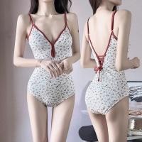 ราคา Hot.Bikini ชุดว่ายน้ำเกาหลี ชุดว่ายน้ำกระโปรง ชุดว่ายน้ำวันพีช ผ้าดีมาก คอวีลึก ลายดอก ส่งไวจากไทย (40259607882)