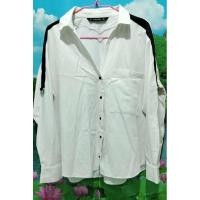 ราคา Zaraเสื้อ​ขาว, เสื้อ​ลำลอง​ แบรนด์​แท้​ มือ​2​ (22320939725)