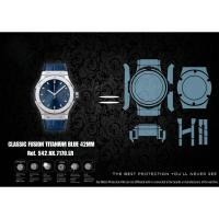 ราคา ฟิล์มป้องกันรอยนาฬิกา Watch Protection Film for HUBLOT CLASSIC FUSION TITANIUM BLUE 42MM Ref. 542.NX.7170.LR (41829251803)