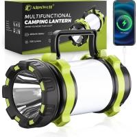 ราคา AlpsWolf ไฟฉายแบบชาร์จไฟได้, ไฟฉายแคมป์ปิ้ง 6 โหมด, โคมไฟแคมป์ปิ้ง LED สําหรับไฟดับไฟ, ไฟฉายสําหรับบ้าน, ฉุกเฉิน, สีเขียว (28944507473)