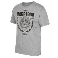 ราคา พร้อมสต็อก UFC REEBOK Fighting Tiger Head Mens TEE เสื้อยืดแขนสั้นผ้าฝ้ายพรีเมี่ยม 100% หลวมสบายๆด้านบน (48060484996)