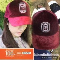 ราคา หมวกแก๊ปผ้ากำมะหยี่สีแดงเข้ม (1160502086)