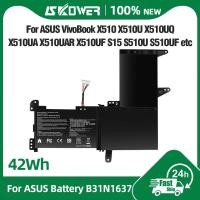 ราคา SKOWER แบตเตอรี่แล็ปท็อป B31N1637 สำหรับ ASUS VivoBook F510 F510U F510UA/UF F510QA 15/S15 X510 X510U X510UN/UF/UQ/UR/UA (55458153360)