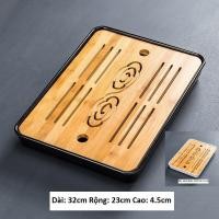 ราคา ถาดน้ําชาไม้ไม้ไผ่-ถาดพิธีชงชาพร้อมถาดน้ําสะดวกคุณภาพสูง (43081441258)