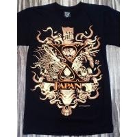 ราคา NTS274 X JAPAN HEAVY METAL ROCK BAND HIDE G DRAGON TIGER SKULL DESIGN ART NTS NEW TYPE SYSTEM COTTON เสื้อยืด (48108084757)