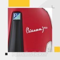 ราคา VESPA อุปกรณ์เสริมรถจักรยานยนต์ตัดสติกเกอร์ VESPA LOGO RED 946 EDITION (27318183269)