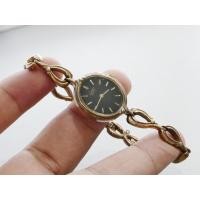 ราคา นาฬิกา Vintage มือสองญี่ปุ่น Seiko ชุบทอง 2320 6670 หน้าปัดสีดำ ผู้หญิง Quartz รูปไข่ 20mm (28142563787)
