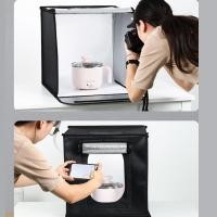 ราคา FCEL กล่องไฟถ่ายภาพ Light Box สตูดิโอถ่ายภาพ กล่องถ่ายรูปสินค้า ขนาด60CM light Box Portable Softbox Photo Lightbox (29940110987)