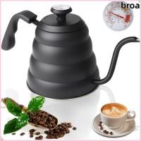 ราคา BROA Pour Over หม้อกาแฟพร้อมเทอร์โมมิเตอร์ กาต้มน้ํากาแฟความจุ 1 ลิตร กาต้มน้ําหยดสแตนเลส การต้มกาแฟ (57511324979)