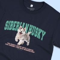 ราคา เสื้อยืดสกรีนลาย Siberian Husky ไซบีเรียน ฮัสกี้ [Classic Cotton 100% by Oversized Club] (27205643084)