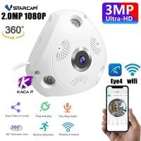 ราคา กล้องวงจรปิด IP Camera 3MP กล้อง IP 360° FHD 1536P WiFi Panoramic IP Camera (13513594453)