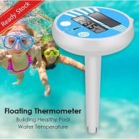 ราคา Floating Digital Pool Thermometer Solar Powered Outdoor Pool Thermometer Waterproof LCD Display Spa เครื่องวัดอุณหภูมิ (29429919520)