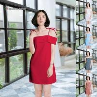 ราคา เดรสผ้าฮานาโกะ สายเดี่ยว เปิดไหล่ ใส่สวย ดูเก๋ อก34นิ้ว (อก36 นิ้วจะใส่แน่นค่ะ)ความยาวเสื้อ28นิ้ว(ไม่รวมสายค่ะ) S75 (989538133)