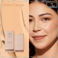 ราคา SHUFA Matte Foundation Stick, Velvet Waterproof High Coverage Cream Foundation, Flawless Makeup Long-lasting Highly Malleable Foundation Cream with Brush (57061683977)