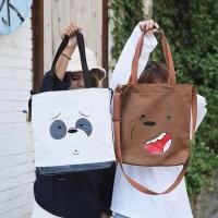 ราคา SPAO MANDICANTIK Tote bag WE BARE BEAR / WBB กระเป๋าสะพาย Disney spo bag (41355792282)