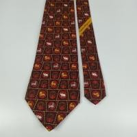 ราคา เนคไท ลายสัตว์ SALVATORE FERRAGAMO Animals Print SILK Tie Men Necktie Design ITALY (44208671380)