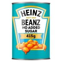 ราคา ถั่วอบในซอสมะเขือเทศ ไม่เติมน้ำตาล Heinz Baked Beans No Sugar Added 415g (45500849180)