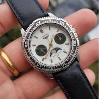 ราคา Citizen moonphase quartz vintage rare item มือสองแท้ สภาพดี (26756579919)