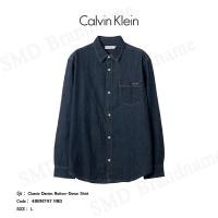 ราคา Calvin Klein เสื้อยีนส์แขนยาว รุ่น Classic Denim Button-Down Shirt Code: 40BM797 N8D (28229720001)