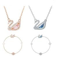 ราคา Shijia [พร้อมกล่องต้นฉบับ] DAZZLING SWAN สร้อยคอกระดูกไหปลาร้าหญิงโซ่เครื่องประดับจี้ (41916534509)