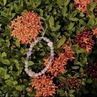 ราคา สายรัดโทรศัพท์, สายรัดกล้อง, กระเป๋าถือ, กระเป๋าเป้สะพายหลัง สีม่วง สีขาว TONE สไตล์เกาหลี (42031446129)