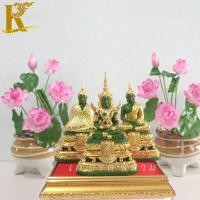 ราคา พระแก้วมรกตสีหยก มรกต3ฤดู ฤดูฝน ฤดูร้อน ฤดูหนาว ขนาดหน้าตัก 2 นิ้ว (26857127351)