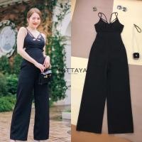 ราคา จั้มสูทสายเดี่ยวขายาว เว้าช่วงเอว เรียบหรูดูแพง งานจริงผ้าดีเวอร์ๆๆๆๆ (23983070393)