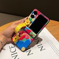 ราคา เคสโทรศัพท์มือถือ ฝาพับ ลายดอกไม้สีรุ้ง พร้อมช่องใส่บัตร และสายคล้องมือ หรูหรา สําหรับ OPPO Find N2 Flip Find N2Flip FindN2 Flip N3 Flip N3Flip (25423924315)
