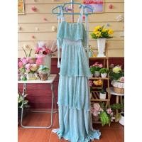 ราคา มือ2 ป้าย Factory เดรสขนมชั้นไซส์ S/M/Lใส่ได้แบบมัดเอว (28087669386)