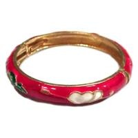 ราคา TANITTgemsกำไลข้อมือEnamelสีชมพูลายหัวใจคู่รัก - Pink#1197 (453218861)