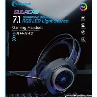 ราคา หูฟังเกมมิ่ง GUJLAGAS 7.1 Razeak RH-X42 RGB LED LIGHT มาใหม่ (24407980563)
