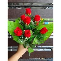 ราคา ดอกกุหลาบกำมะหยี่ ช่อดอกกุหลาบ อย่างดี (8247746733)