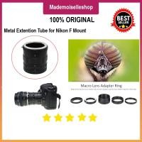 ราคา คู่มือท่อต่อขยายสําหรับเลนส์ Nikon DSLR และ Nikon F Mount - ส่วนขยายภาพถ่ายมาโคร (47902999271)