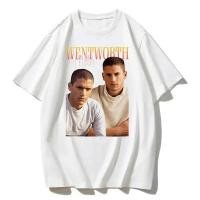 ราคา เสื้อยืดวินเทจผู้ชาย ลายซีรีส์ Prison Break เสื้อผ้าสไตล์ Y2K ลายไมเคิล สโคฟิลด์ เสื้อยืดสตรีทแวร์พิมพ์ลาย ผ้าฝ้าย (56056079534)