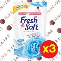 ราคา เฟรช แอนด์ ซอฟท์ น้ำยาซักผ้า 400 มล.ฟ้า *3 (2291244762)