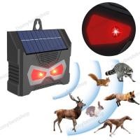 ราคา COD Robot Solar Ultrasonic Animal Repeller Cat Outdoor with LED Flashing Light Deer Skunk Raccoon Waterproof (45111334007)