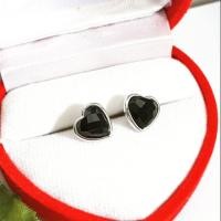 ราคา ต่างหูเงินแท้ ต่างหูนิลแท้จากกาญจนบุรี รูปหัวใจ (2335464060)