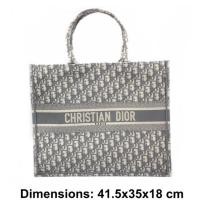 ราคา Christian Dior Book Tote Oblique Grey (7239304189)