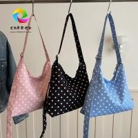 ราคา OWNNEW Tote Bag, Polka Dot Print Large Capacity Shoulder Bag, Style Lightweight Casual Smooth Zipper Handbag for Women (52912126903)