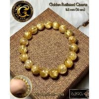 ราคา ไหมทอง (Gold Rutilated Quartz) กำไลหินแท้ เกรดพรีเมียม (13779486585)