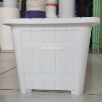 ราคา กระถางต้นไม้พลาสติกทรงสี่เหลี่ยม (ขนาด 20) สีขาว (3882787501)