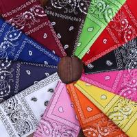 ราคา ผ้าเช็ดหน้า ผ้าโพกหัววินเทจ ขนาด 54x54 cm มี 21 สี ลายลูกน้ำ paisley ใช้โพกหัวผูกผมชิคๆ (13404259238)