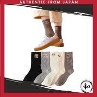 ราคา [GLANVIO] Socks for Women 22–24.5 cm All-Season Medium Thickness Crew Length Cotton Fashionable Ankle Socks Outdoor Sneaker Socks (Set of 5 Muted Colors)【Direct from Japan】 (50909380197)