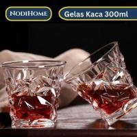 ราคา Crystal Diamond Rock Glass 300ml NodiHome Aesthetic Glass (43579429392)