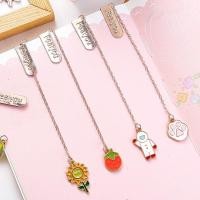 ราคา YMB การ์ตูนตัวอักษรบุ๊คมาร์คคลิปหนีบกระดาษเหล็กการ์ตูน Motif คลิปหนังสือพร้อมจี้โลหะ (46256193024)